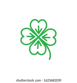 The original, traditionally executed clover. Vector illustration