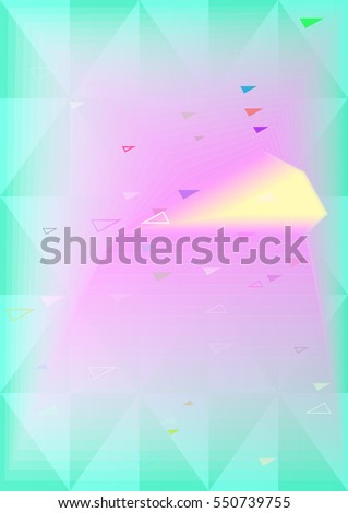 original triangles vector background above plan, fantasy between brilliant stroke