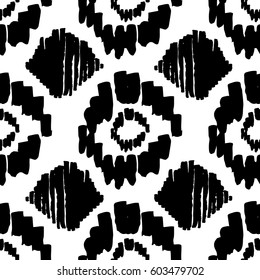 Original Tribal Seamless Pattern. African Repeat Ornament. Vector Illustration Eps 10.