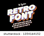 Original typeface. Retro Font 90