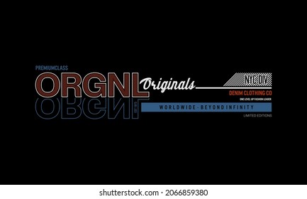 original typography graphic design, for t-shirt prints, vector illustration.BROOKLYN-NYC. 