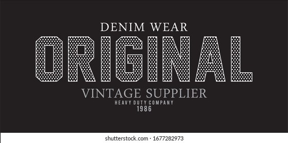 original typography for print t shirt