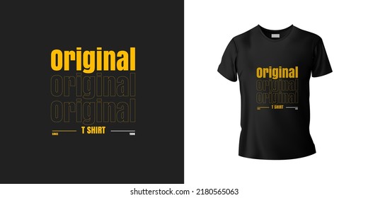 original typography T shirt template