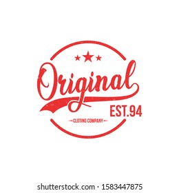 Original typography for t-shirt print. Apparel fashion design. Vector illustration