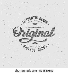 Original typography for t-shirt print. Apparel fashion design. Vector illustration.