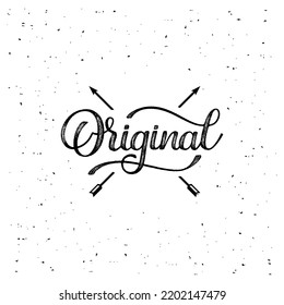 Original typography for t-shirt print. Handmade Lettering. Apparel fashion design. Vector illustration