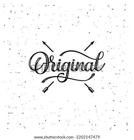 Original typography for t-shirt print. Handmade Lettering. Apparel fashion design. Vector illustration