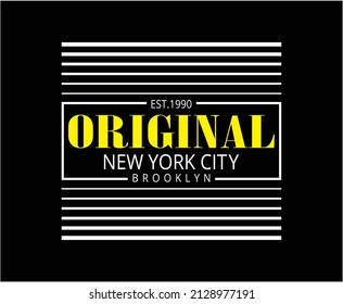 Original Typography Vector T-shirt Design