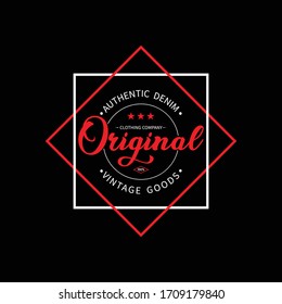 Original typograpy for t-shirt print. Apparel fashion design, vector illustration.