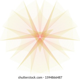 Original and unique geometric shape sign, pentagram rune