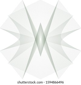 Original and unique geometric shape sign, pentagram rune
