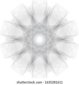 Original and unique geometric shape sign, pentagram rune
