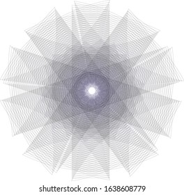 Original and unique geometric shape sign, pentagram rune
