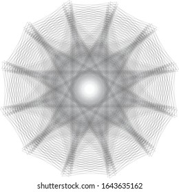 Original and unique geometric shape sign, pentagram rune