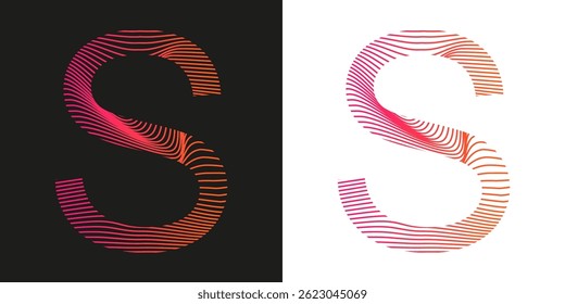 Original unusual, fun, colorful alphabet. Vector illustration.