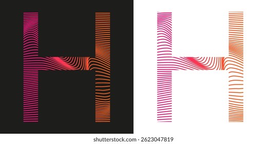 Original unusual, fun, colorful alphabet. Vector illustration.