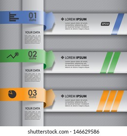 original vector banner / infographic of your data