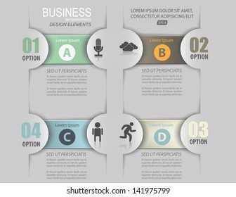 original vector business infographics for your data.