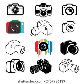 Original Vector Of Camera Photography Devices Collection Logo Vector Symbol Icons Design llustration	( Vector Art Not AI Content )