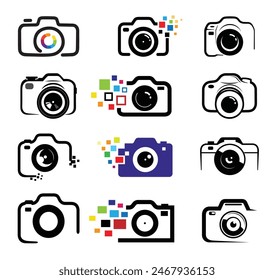 Original Vector Of Camera Photography Devices Collection Logo Vector Symbol Icons Design llustration	( Vector Art Not AI Content )