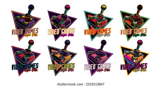 Colección vectorial original en un estilo vintage. Logo retro. Guirnalda vintage. Diseño de camisetas. Un elemento de diseño.