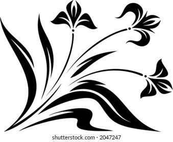 Original Vector Floral Ornament. This is a vector image - you can simply edit colors and shapes