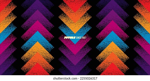Original vector futuristic background in the style of the 80s. A retro style design element.