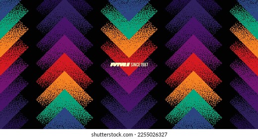 Original vector futuristic background in the style of the 80s. A retro style design element.