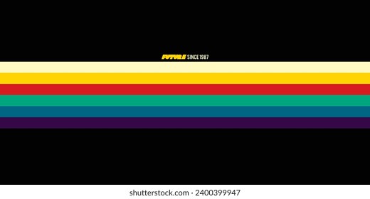 Original vector futuristic background in the style of the 80s. A retro style design element. Hand drawn, hot AI