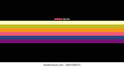 Original vector de fondo futurista en el estilo de los años 80. Un elemento de diseño de estilo retro. Dibujado a mano, no IA