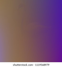 Original vector gradient with flamingo. Cute texture in blue colors. Stylish deep colors background.