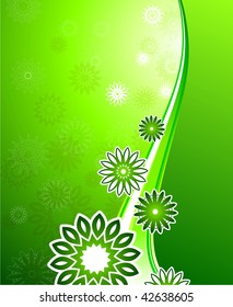 Original Vector Illustration: abstract green background