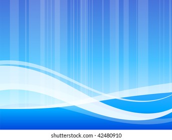 Original Vector Illustration: blue abstract internet background wave pattern File is AI8 compatible