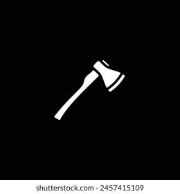 Original vector illustration. The contour icon of a hiking hatchet. Hand drawn, not AI