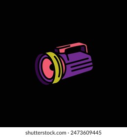 Original vector illustration. Contour icon of a camping lantern. Hand drawn, not AI