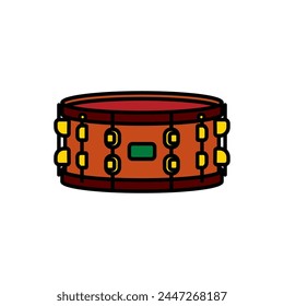 Ursprüngliche Vektorillustration. Ein Symbol für die Konturschlinge. Handgezeichnet, keine KI