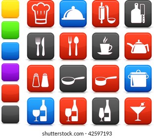 Original vector illustration: food and kitchen equipment
