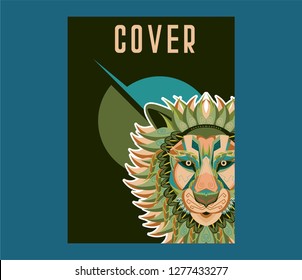 Original vector illustration of a Lion