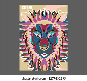 Original vector illustration of a Lion