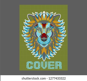 Original vector illustration of a Lion