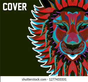 Original vector illustration of a Lion