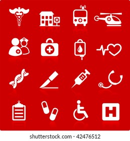 Original vector illustration: medical hospital  internet icon collection