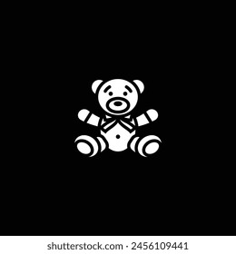 Original vector illustration. A plush toy icon. Hand drawn, not AI