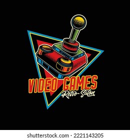 Ilustración vectorial original. Logo retro. Guirnalda vintage. Diseño de camisetas. Un elemento de diseño.