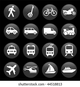 Original vector illustration: Transportation icons design elements