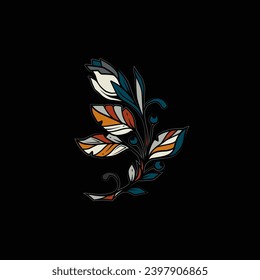 Original vector illustration in vintage style. A bouquet of flowers. Hand drawn, not AI