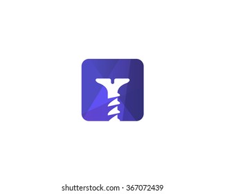 The original vector logo in a modern style. fasteners, screws, goods for repair.