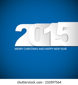 Original Vector New Year 2015 card / illustration with place for your text