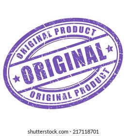 Original vector oval stamp
