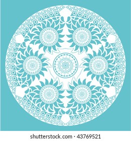 original vector snowflake, lace